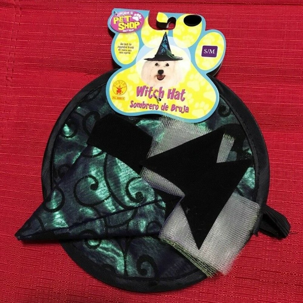 C - BRAND NEW HALLOWEEN DOG WITCH HAT FOR PETS SIZE: S/M